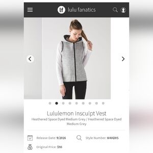 Lululemon Insculpt Vest